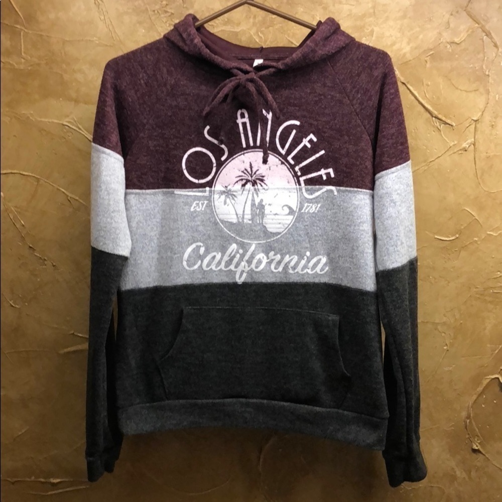 EVER HOTTIE-TRI COLOR HOODIE SIZE SMALL- CUTE!